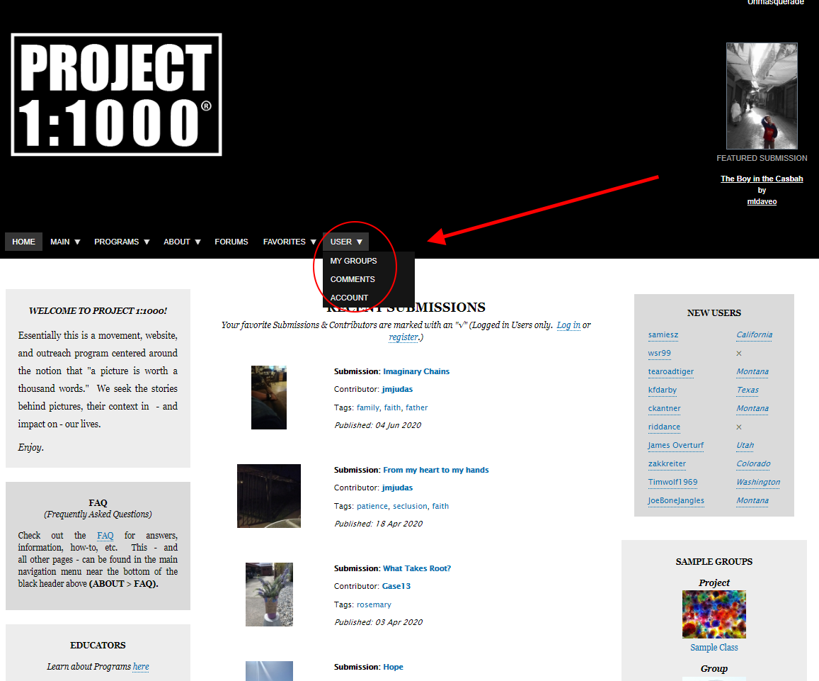 Group Administrator + Fan menu