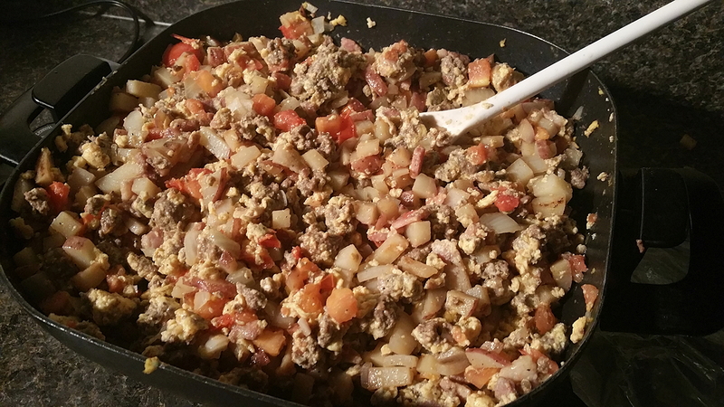 cooking bulk food at the art gallery